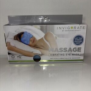 NEW Vibrating Hot /Cold Eye Mask Adjustable Eye Massager For Dark Circles Massag